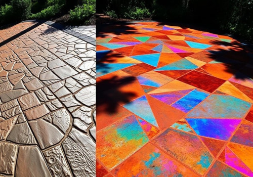 Understanding the Key Differences Between Stamped and Stained Concrete